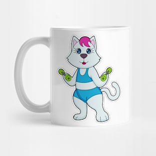 Cat Fitness Dumbbell Mug